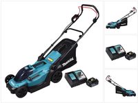 Makita DLM 330 RG accugrasmaaier 18 V 33 cm 30 l + 1x accu 6.0 Ah + lader