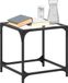 Maison Exclusive - Table basse avec plateau en verre transparent, 40x40x40 cm, acier