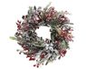 Everlands Kerstkrans krans rode bes l13b40h40 cm groen