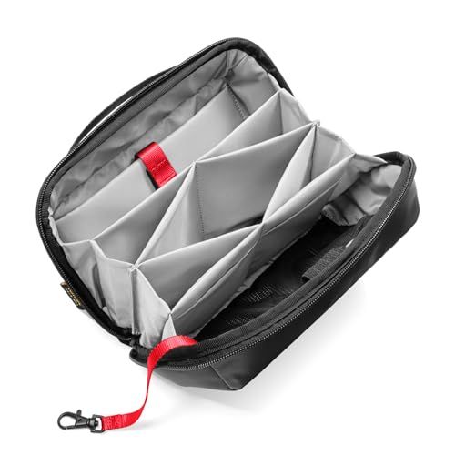 tomtoc Opbergtas voor kabels, elektronische accessoires, Tech Organizer Cable Organizer Bag voor MacBook-adapter, muis, kabels, hub, powerbank, USB-stick, voeding, oplader, harde schijf