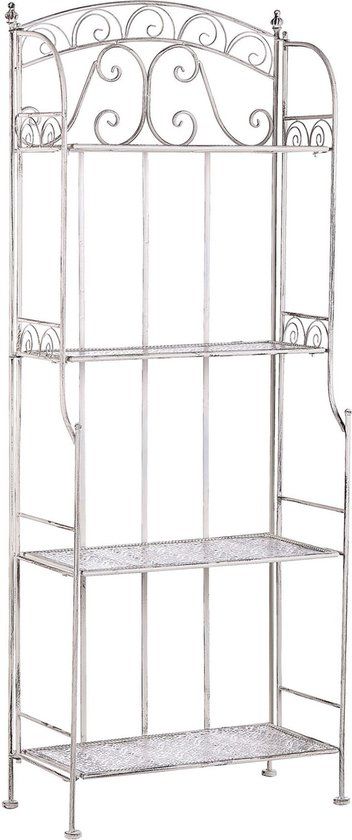 Beliani PADUA Tuinkast - Wit - Metaal - 156 cm