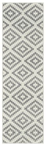 Hanse Home Tapijtloper Nordic 80 x 350 cm - tapijtloper zacht laagpolig tapijt, modern ruitdesign, loper voor hal, slaapkamer, kinderkamer, badkamer, woonkamer, keuken, decoratief, crème