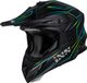 iXS iXS189FG 2.0 Mat Zwart Geel Crosshelm - Helm