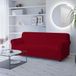 Italian Bed Linen Dahlia Elastische bankovertrek, polyester, bordeaux, 3 zitplaatsen