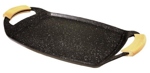 Baumalu 384131 grillplaat, gegoten aluminium, 48,5 x 28,5 x 3,7 cm