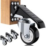 SOLEJAZZ 400KG Heavy Duty Zwenkwielen voor Meubels, 4 Pack