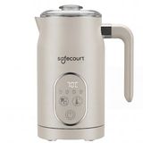 Safecourt Kitchen Elektrische Melkopschuimer – 100% PFAS-vrij – Display & Temperatuurregeling – 4-in-1 – 350ml – Beige