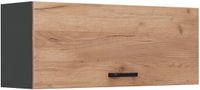 Vicco Hangkast R-Line, Goudkleurig Eiken/Antraciet, 100 cm Plat