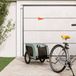 Maison Exclusive - Remorque à vélo pour chien, gris et noir. Fabriqué en tissu Oxford et métal