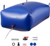 VEVOR Wateropslagzak, 1000L PVC Zachtwaterzak, Wateropslagcontainer, Lekvrije en Slijtvaste Watertank voor Buitenbesproeiing van Campers, Campings en Noodgevallen