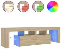 vidaXL Tv-meubel met LED-verlichting, 140x36,5x40 cm, Sonoma eikenkleurig