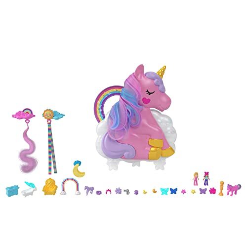 Polly Pocket HMX18 Regenboog-eenhoornsalon, meerkleurig