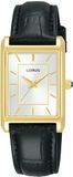 Lorus Dames analoog kwartshorloge met leren armband RG290VX9, bruin-goud, Riemen.