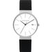 JACOB JENSEN TIMELESS NORDIC CLASSIC 183 Heren Polshorloge - Titanium Kast, Siliconen Band, Wit Wijzerplaat, Saffierglas, 3 ATM Waterdicht
