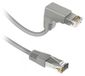 EKON Netwerkkabel met RJ45-connectoren van 90° en 180°