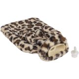 Out of the Blue Bouillotte - imprimé panthère / imprimé léopard - marron - 2L - peluche - avec housse