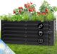 Blumfeldt High Grow Straight - Verhoogd Tuinbed - Antraciet