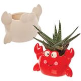 Baker Ross Krab Keramische Bloempotten - Set van 2