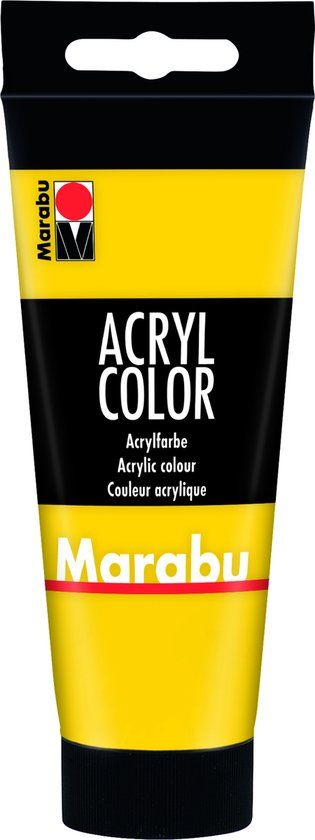 Marabu 12010050019 acrylverf 100 ml Geel Koker