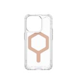 Urban Armor Gear UAG Plyo - Hoesje voor iPhone 15 Pro - Roségoud/Transparant - MagSafe