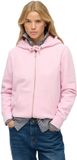 Superdry Essential Logo halfgeborstelde hoodie met rits - Dames - Hoodies