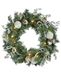 WeRChristmas 60 cm, verlichte krans, verlicht, 20 koudwitte LED-lampen, zilver/ijs