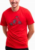 adidas Sportshirt Heren - ESS - Rood - Polyester