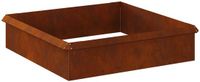vidaXL - Slakkenhekken - 8 st - 100 x 3,5 x 25 cm - weervast staal - Roestig