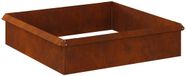 vidaXL - Slakkenhekken - 8 st - 100 x 3,5 x 25 cm - weervast staal - Roestig