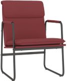 vidaXL Fauteuil 55x64x80 cm similicuir bordeaux