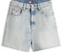 Tommy Jeans Mom Short Blauw Katoenmix
