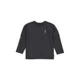 QPI sweater met backprint - antraciet