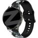 Bandz Bracelet silicone 'Fleur noire' Garmin Approach S44