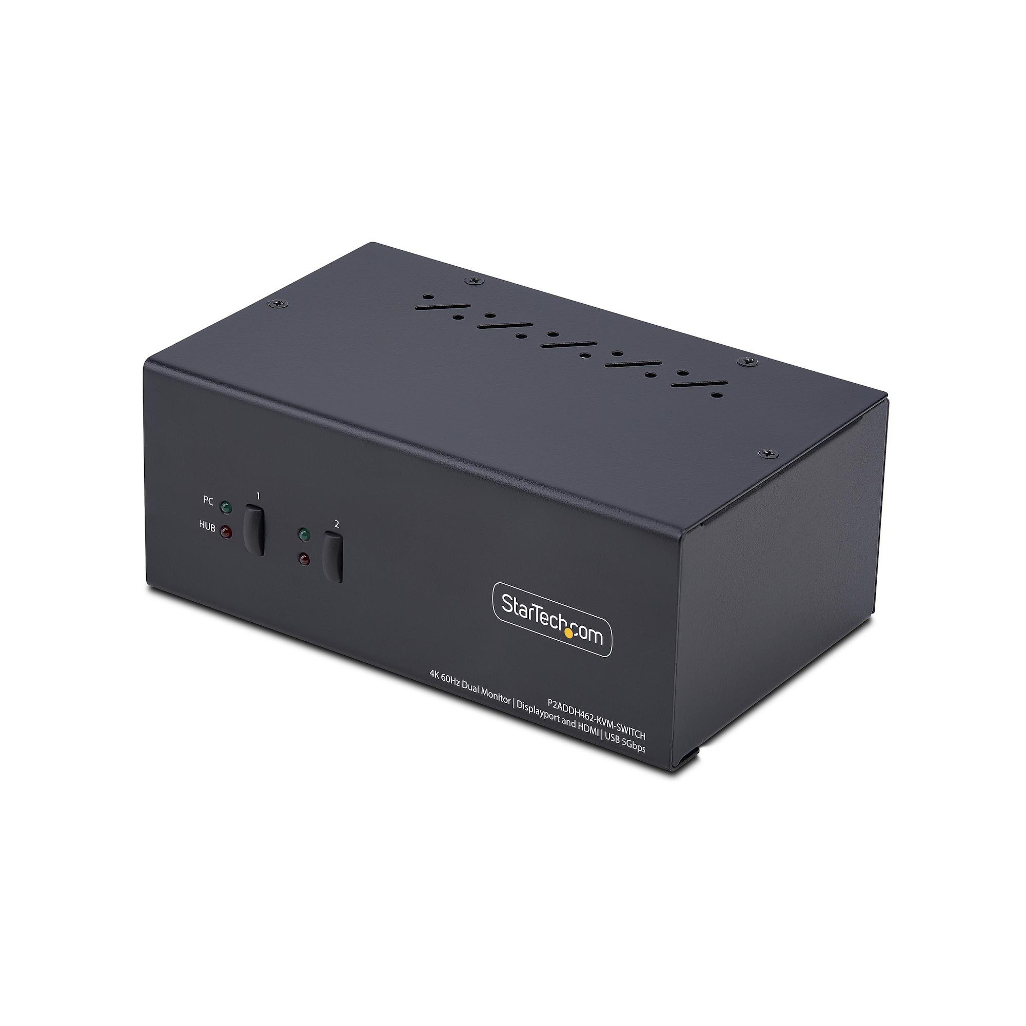 StarTech.com 2-Port Dual-Monitor DisplayPort en HDMI KVM Switch, 4K 60Hz