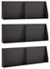 Mur de soutènement 6 pièces 60 x 12 x 40 cm Acier Noir