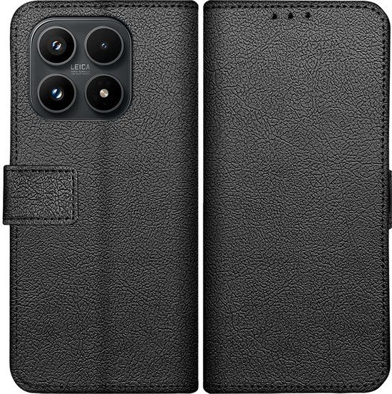 Just in Case hoesje geschikt voor Xiaomi 17 Hoesje met Pasjeshouder - Bookcase Classic - Zwart