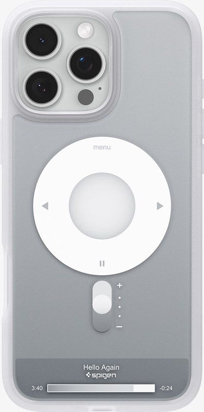 Spigen Ultra Hybrid MagFit - Hoesje Geschikt voor Apple iPhone 16 Pro Max - Compatibel met MagSafe - Back Cover Classic Zilver