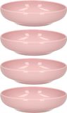 Plasticforte Kommetje/schaaltje - 8x - pastel roze - D16 x 4 cm - 520 ml - kunststof