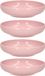 Plasticforte Kommetje/schaaltje - 8x - pastel roze - D16 x 4 cm - 520 ml - kunststof
