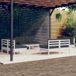 Maison Exclusive - Ensemble de jardin pour 8 personnes avec coussins de couleur anthracite, en bois de pin
