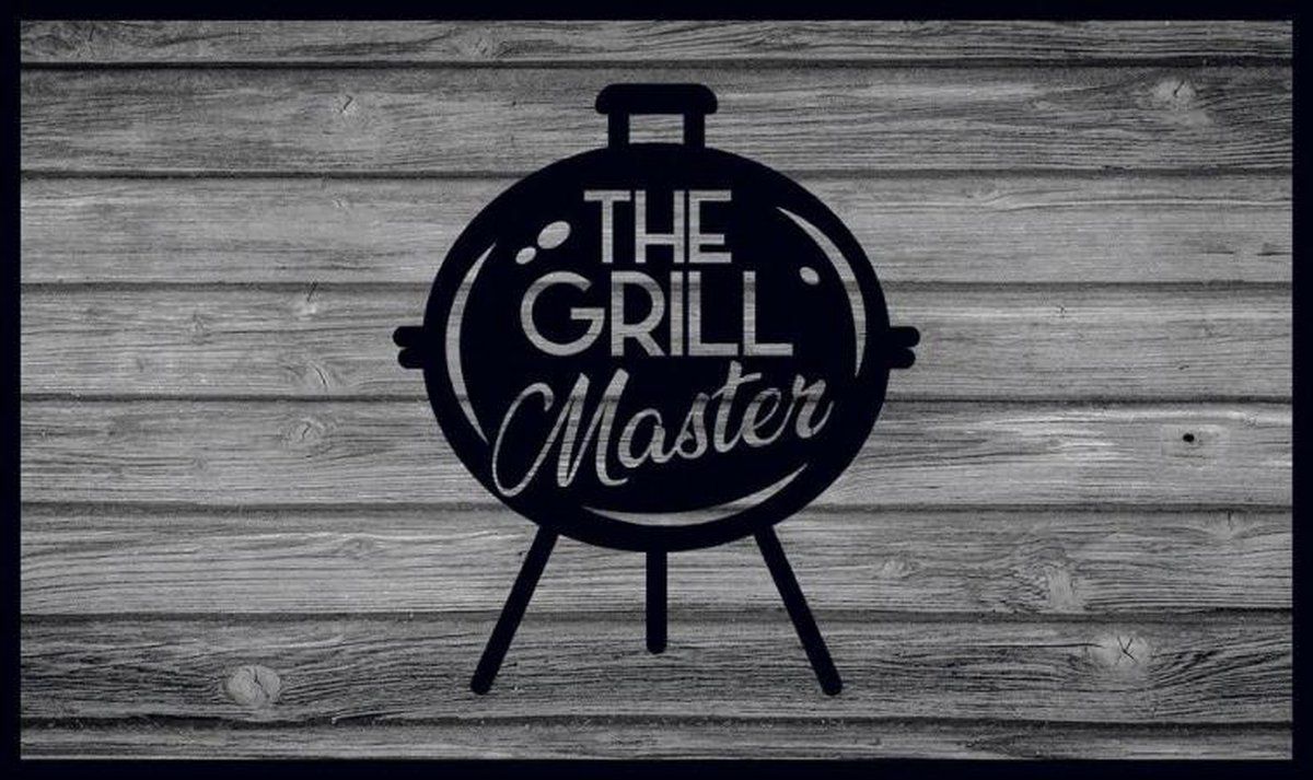 MD-Entree Barbecue Mat - Grillmaster - 67 x 120 cm - Grijs