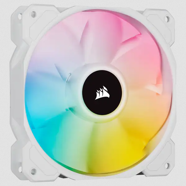 Corsair SP120 RGB ELITE - Wit - Ventilator - 1 stuk