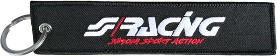 Simoni Racing Sleutelhanger - Remove Before Flight - Zwart