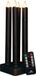 Anna's Collection Bougies LED rechargeables - Noir - 4 pièces - 23,5 cm