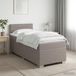 Maison Exclusive - Lit boxspring avec matelas et tête de lit Taupe 90 x 190 cm Tissu