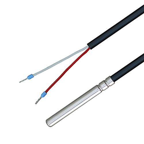 iOVEO 035HP02202 - PT1000 temperatuursensor met pvc-kabel tot 105 °C, 2 meter