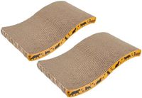 Purlov Poteau griffoir horizontal - 2x - carton - brun