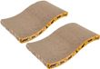 Purlov Poteau griffoir horizontal - 2x - carton - brun
