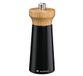 Zassenhaus Westland Pepermolen van hout, zwart/beuken, maalkop van eikenhout, met hoogwaardig keramisch maalwerk, traploos verstelbaar, kruidenmolen voor peper, 14 cm, Ø 5,4 cm