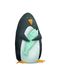 Komar Muurafbeelding | Cute Animal Penguin | Poster, afbeelding, kinderkamer, woonkamer, slaapkamer, decoratie, kunstdruk | zonder lijst | P111C-30x40 | grootte: 30 x 40 cm (breedte x hoogte)